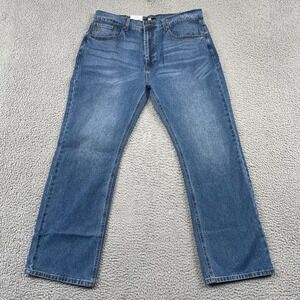 Frye Jeans Mens 36x30 Blue Slim Bootcut Jean Medium Wash 110041015 NWT